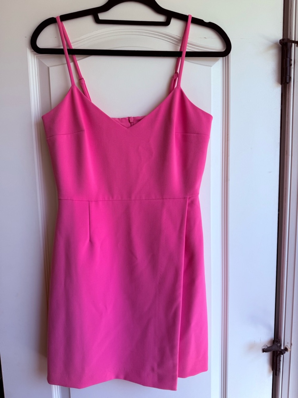 French Connection Bright Pink Spaghetti Strap Mini Dress